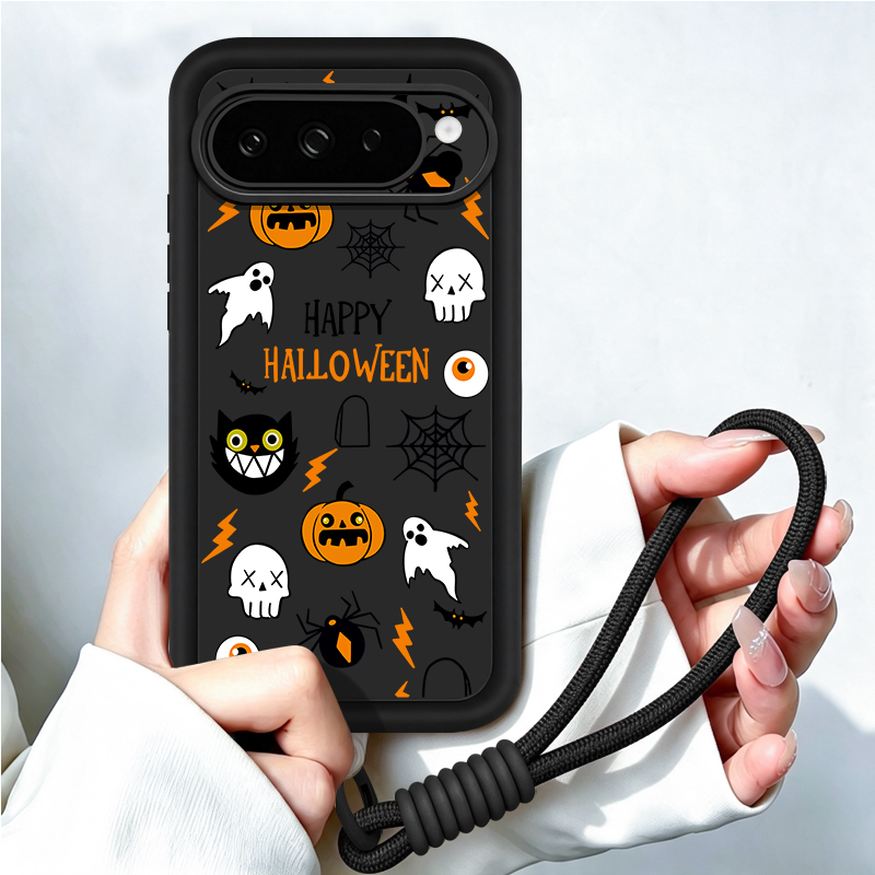 Google Pixel 9 - Coque de téléphone avec motif d’Halloween