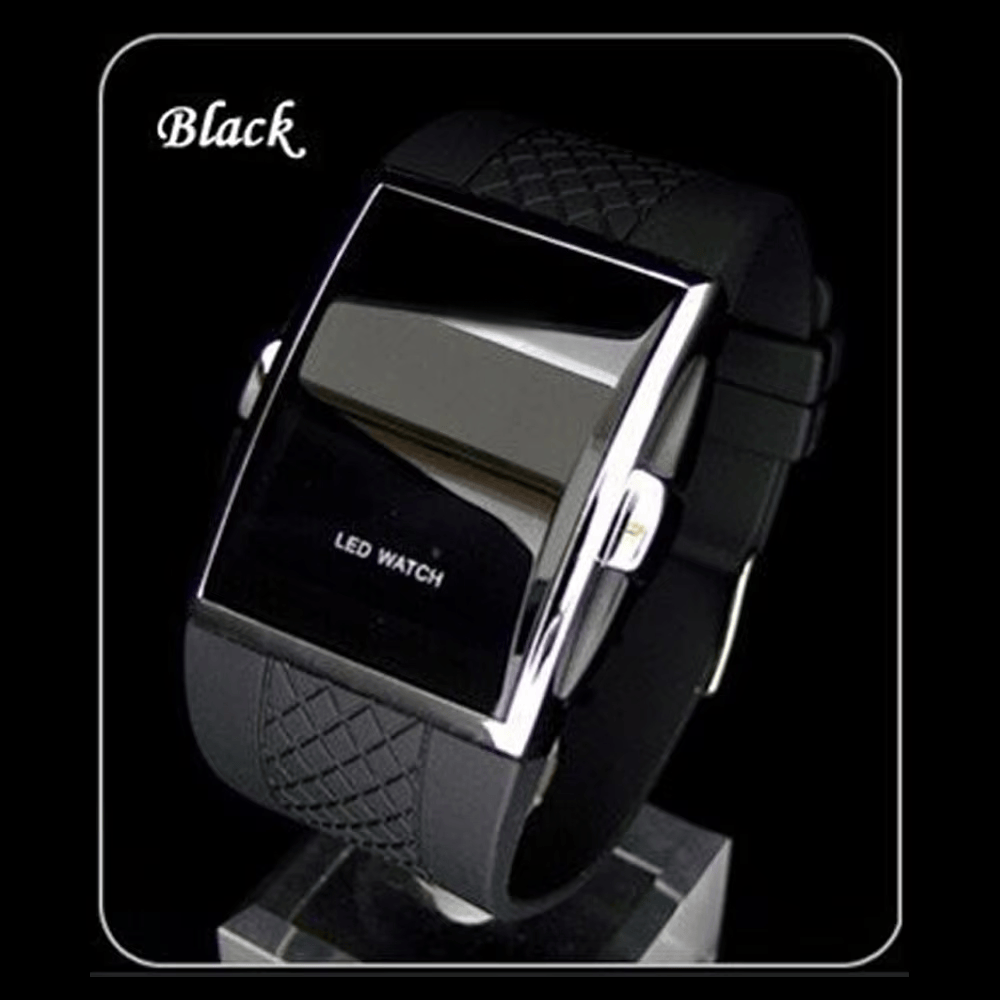 Rugged Sport Strap - Hommes Sport montres numériques noir blanc